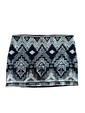 Express Mini Sequin Skirt